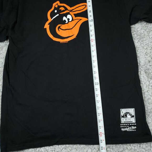 Baltimore Orioles Mitchell & Ness Cooperstown Collection Black Logo T-Shirt 2XL - Picture 7 of 8
